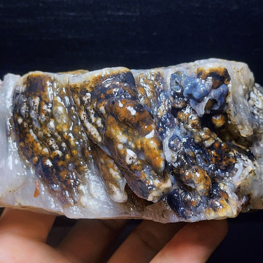 845G Natural Gobi Agate Eyes Agate Crystal Stone Healing
