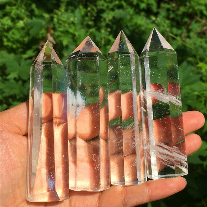 Wholesale~Natural Quartz Obelisk Crystal Tower Point Wand Reiki Healing Gift