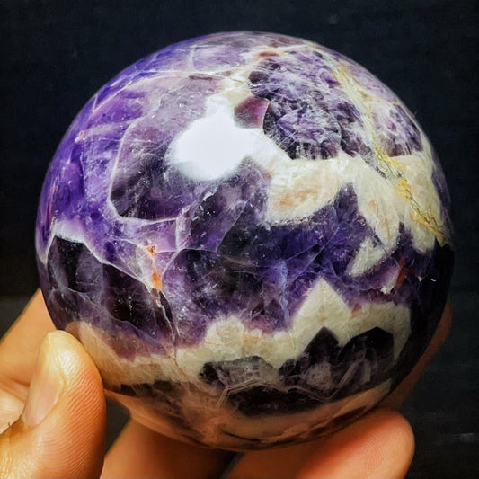 602G Natural Polished Dream Amethyst Sphere Crystal Ball Healing