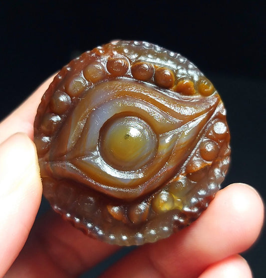 Natural Beautiful Gobi Agate Eyes Agate Crystal Gift Stone Healing
