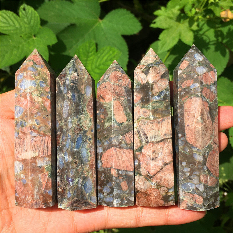 Wholesale~Natural Quartz Obelisk Crystal Tower Point Wand Reiki Healing Gift