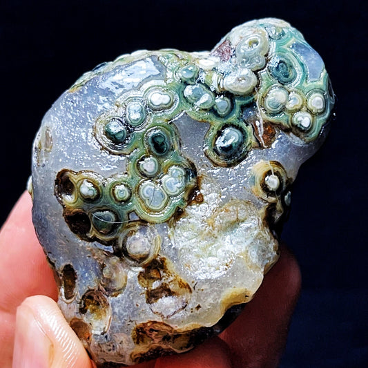 100G Natural Gobi Agate Eyes Agate Crystal Stone Healing Madagascar