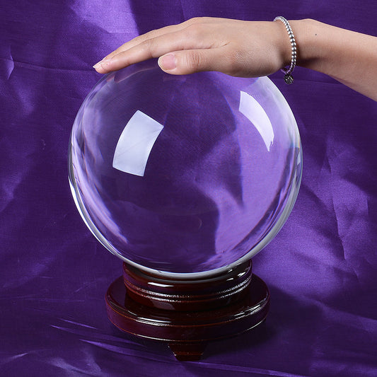 200mm Huge Clear Crystal Ball Large Sphere Free Stand Venue Decoration
