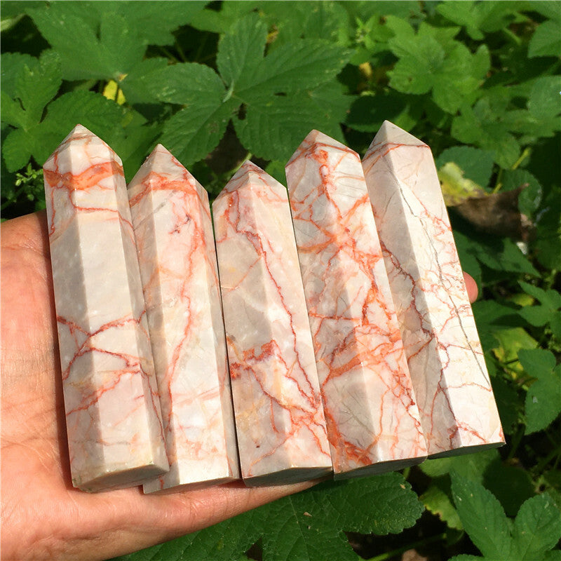 Wholesale~Natural Quartz Obelisk Crystal Tower Point Wand Reiki Healing Gift