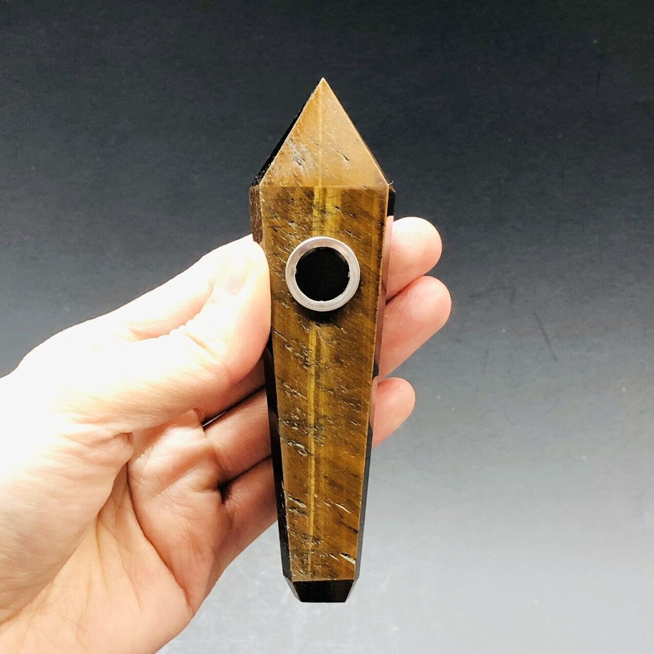 New Natural Gemstone Pipes Quartz Smoking Crystal Pipe Hand Spoon Pipe Fast Ship