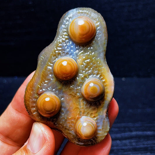 Natural Gobi Agate Eyes Agate Crystal Stone Madagascar