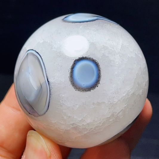 Gobi Agate Eyes Agate Sphere Ball Crystal Stone Madagascar