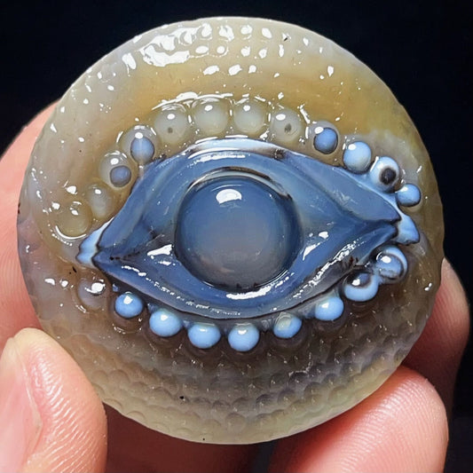 Natural Gobi Agate Eyes Agate Crystal Stone Madagascar