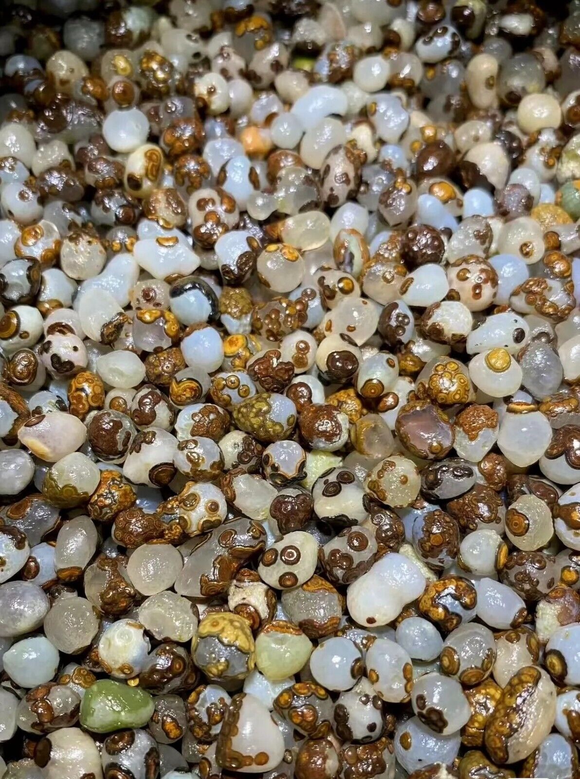 700G Natural China's Mini Gobi Desert Gobi Agate Eyes Agate Crystal Healing