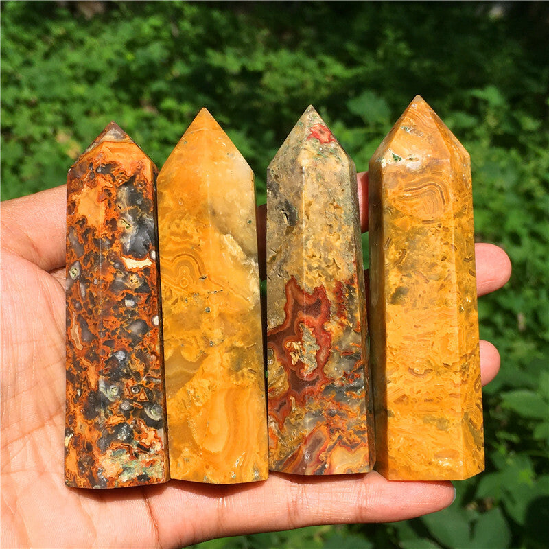 Wholesale~Natural Quartz Obelisk Crystal Tower Point Wand Reiki Healing Gift