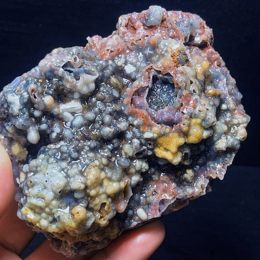428G Natural Gobi Agate Eyes Agate Crystal Stone Healing
