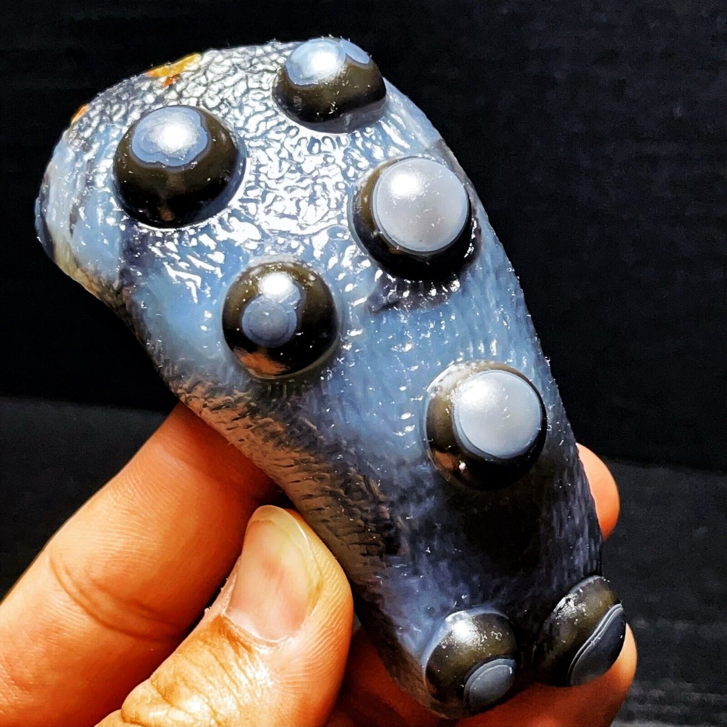 Agate Gobi naturelle, pierre de cristal d'agate aux yeux de Madagascar 