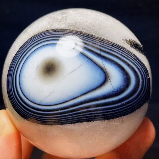 446G Gobi Agate Eyes Agate Sphere Ball Crystal Stone Madagascar