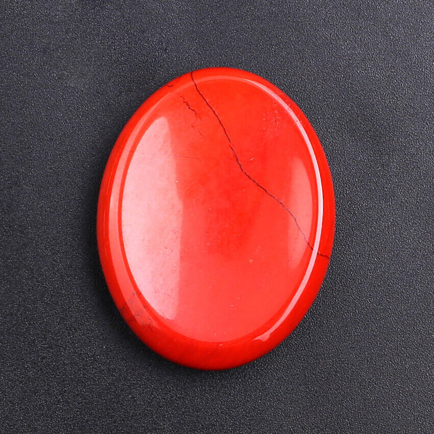 35x45mm Energy Chakra Forget Thumb Massage Stone Crystals Worry Stones