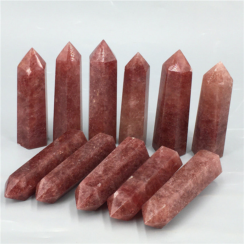 Wholesale~Natural Quartz Obelisk Crystal Tower Point Wand Reiki Healing Gift